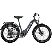 Himiway D5 Zebra Step-Thru Electric Bike - Puissance 250W | Batterie 20Ah | Vitesse 15.5mph | Autonomie 80mi