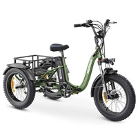 Hidoes ET1 Tricycle électrique - Puissance 750W | Batterie 20Ah | Vitesse 25mph | Autonomie 59mi