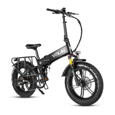 Vélo électrique pliable Vitilan I7 Pro 3.0 - Puissance 750W | Batterie 20Ah | Vitesse 28mph | Autonomie 65mi