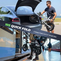 isinwheel CityGlide U1 Vélo électrique pliable - Puissance 500W | Batterie 7.8Ah | Vitesse 20mph | Autonomie 28mi