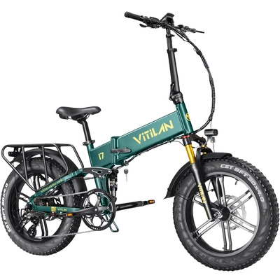 Vélo électrique pliable I7 Pro 3.0 - Puissance 1200W | Batterie 20Ah | Vitesse 28mph | Autonomie 65mi