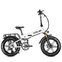 Vélo électrique pliable Vitilan I7 Pro 3.0 - Puissance 750W | Batterie 20Ah | Vitesse 28mph | Autonomie 65mi