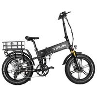 Vélo électrique pliable Vitilan I7 Pro 3.0 - Puissance 750W | Batterie 16Ah | Vitesse 28mph | Autonomie 55mi