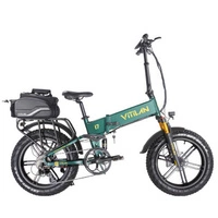 Vélo électrique pliable Vitilan I7 Pro 3.0 - Puissance 750W | Batterie 16Ah | Vitesse 28mph | Autonomie 55mi