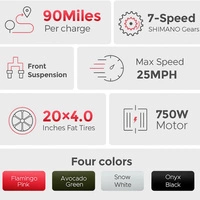 ENGWE L20 Electric Bike - 750W Power | 13Ah Battery | 25mph Speed | 90mi Range