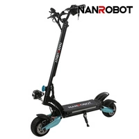 Nanrobot Lightning 2.0 Trottinette | Performance extrême | Puissance de 800W (1600W Peak) | Vitesse de 30mph | Batterie de 18Ah | Autonomie de 25mi | Design premium | Transport de haute performance