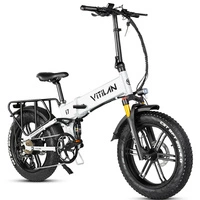 Vélo électrique pliable Vitilan I7 Pro 3.0 - Puissance 750W | Batterie 20Ah | Vitesse 28mph | Autonomie 65mi