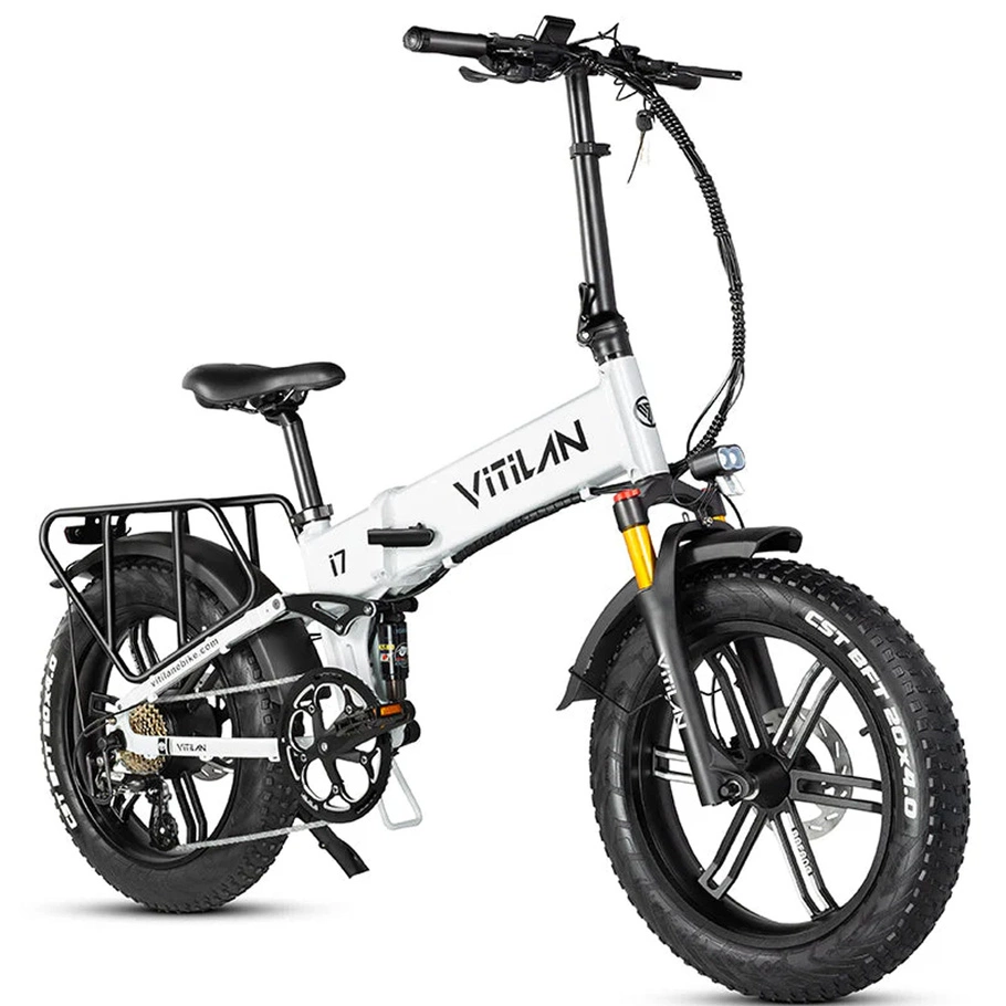 Vélo électrique pliable Vitilan I7 Pro 3.0 - Puissance 750W | Batterie 20Ah | Vitesse 28mph | Autonomie 65mi