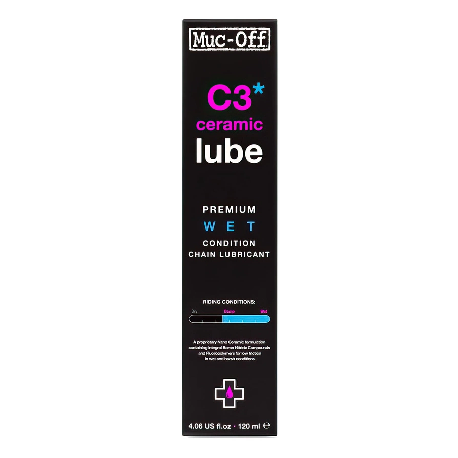C3 Wet Weather Ceramic Lube 120ml Ebike Bicycle