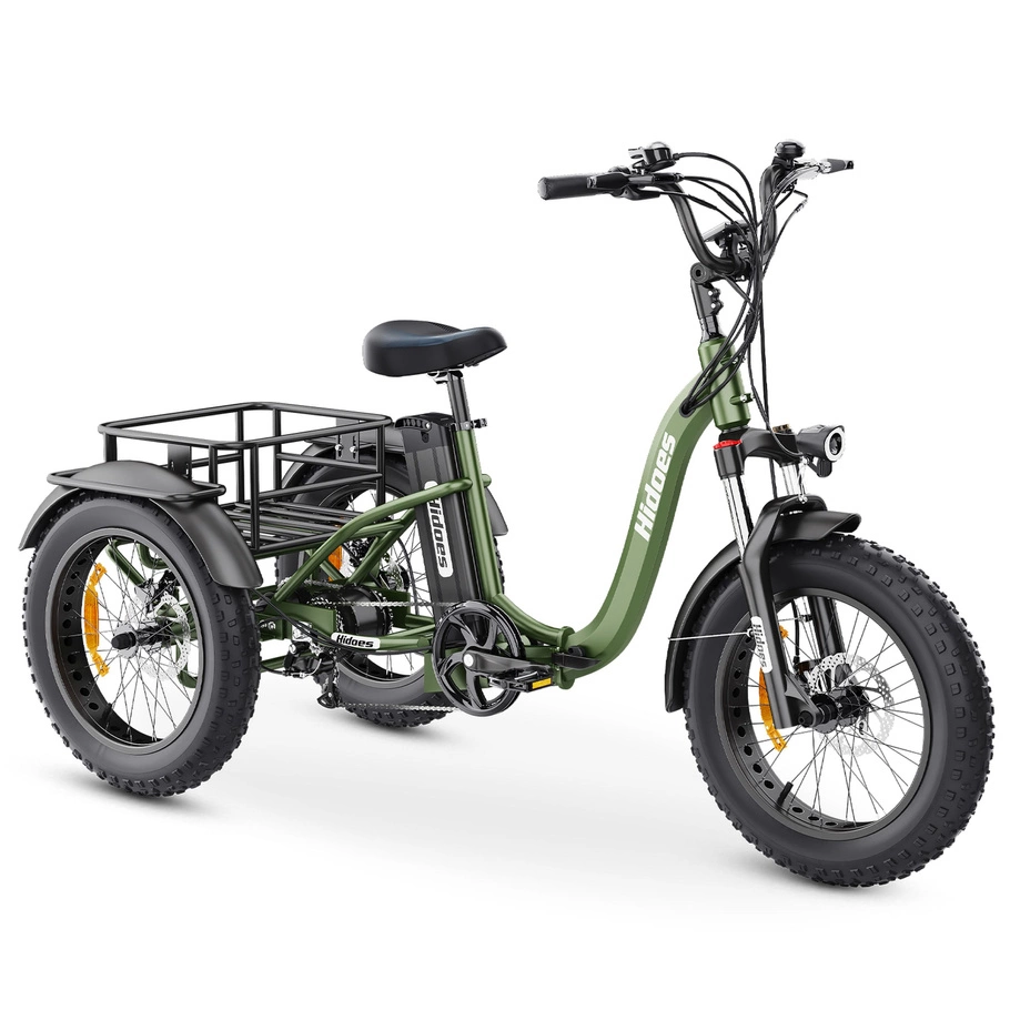 Hidoes ET1 Tricycle électrique - Puissance 750W | Batterie 20Ah | Vitesse 25mph | Autonomie 59mi