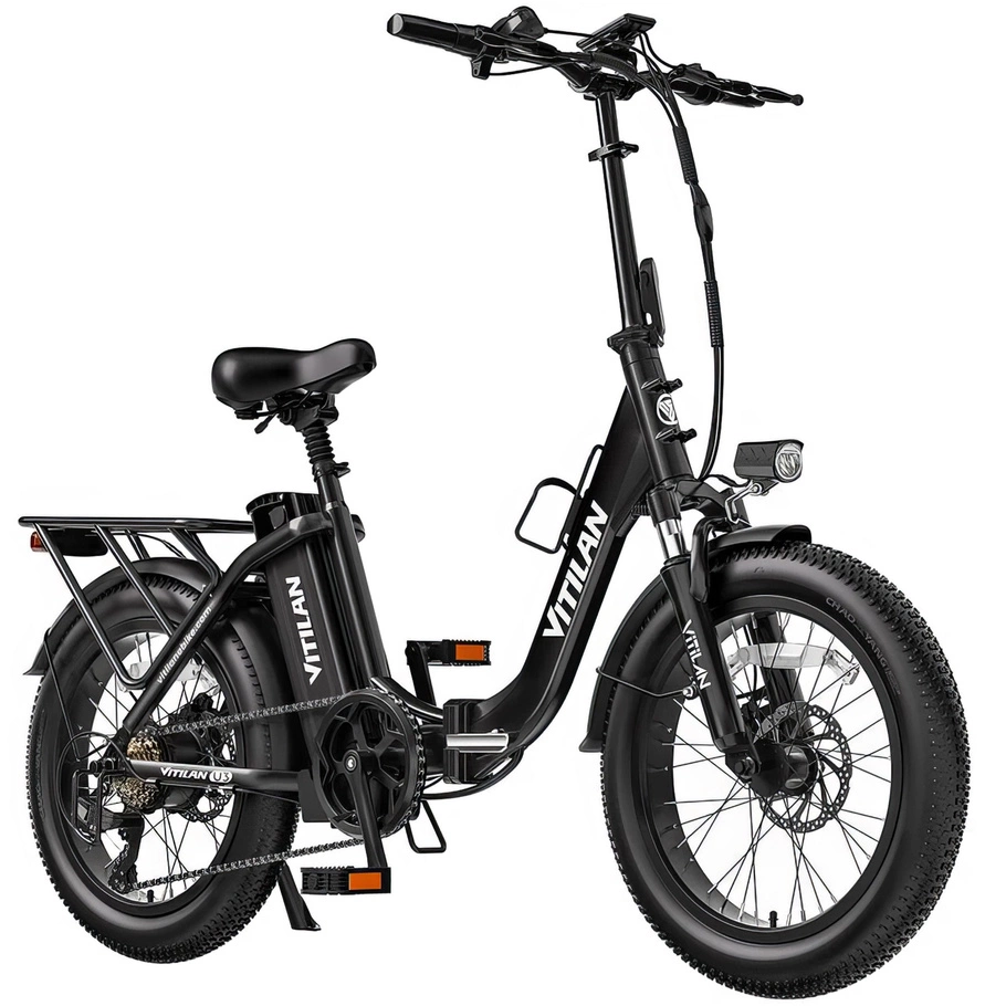 Vélo électrique pliable Vitilan U3 - Puissance 750W | Batterie 13Ah | Vitesse 28mph | Autonomie 45mi