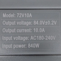 Chargeur GX16 72V 84V Chargeur rapide 2A 3A 4A 5A 8A 10A